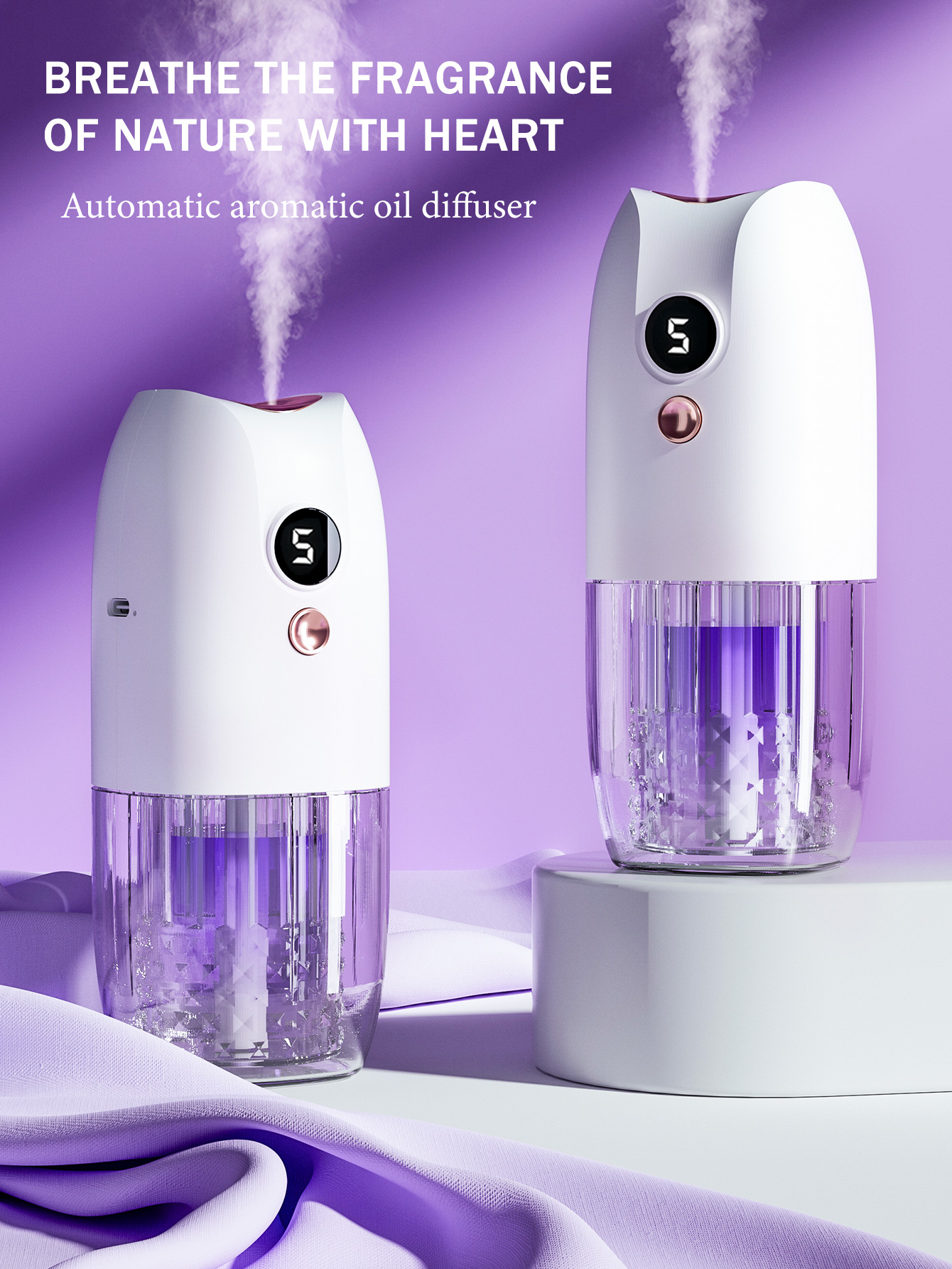 Home Fragrance Relax - Multi-functional rechargeable portable aroma diffuser essential