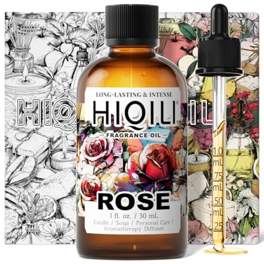 Home Fragrance With Essential Oils - HIQILI Rose Fragrance Oil for Candle,