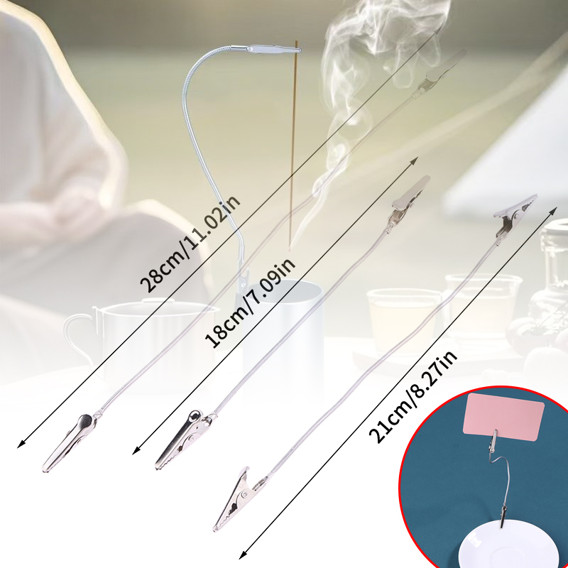 Home Fragrance Relax - 10Pcs Double Headed Metal Incense Clip