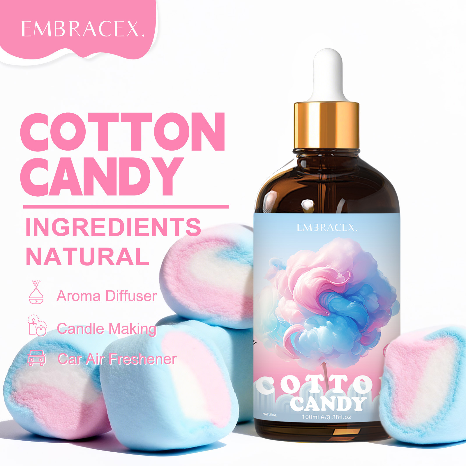 100ml Cotton Candy Essential O - Home Fragrance Accessories review and price
