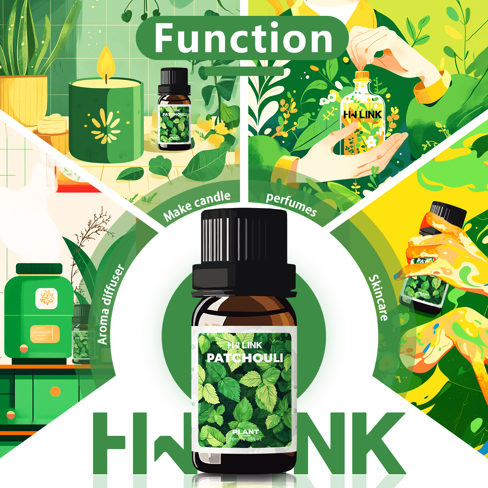 10ml Patchouli Essential Oils  - Home Fragrance Accessories review and price