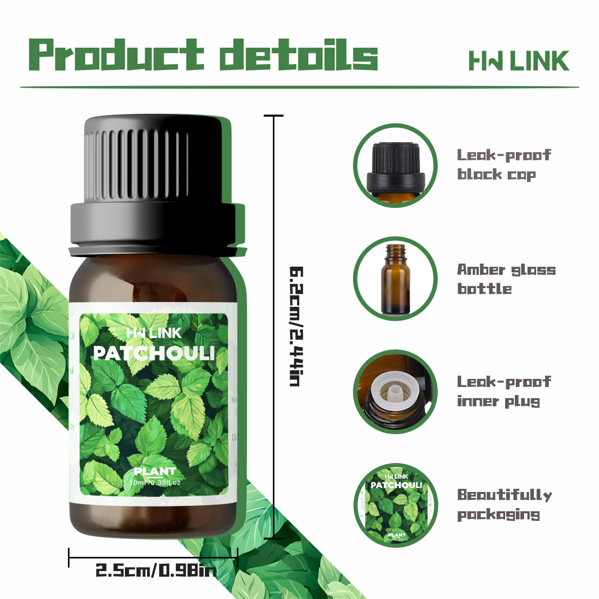 10ml Patchouli Essential Oils  - Home Fragrance Accessories review and price