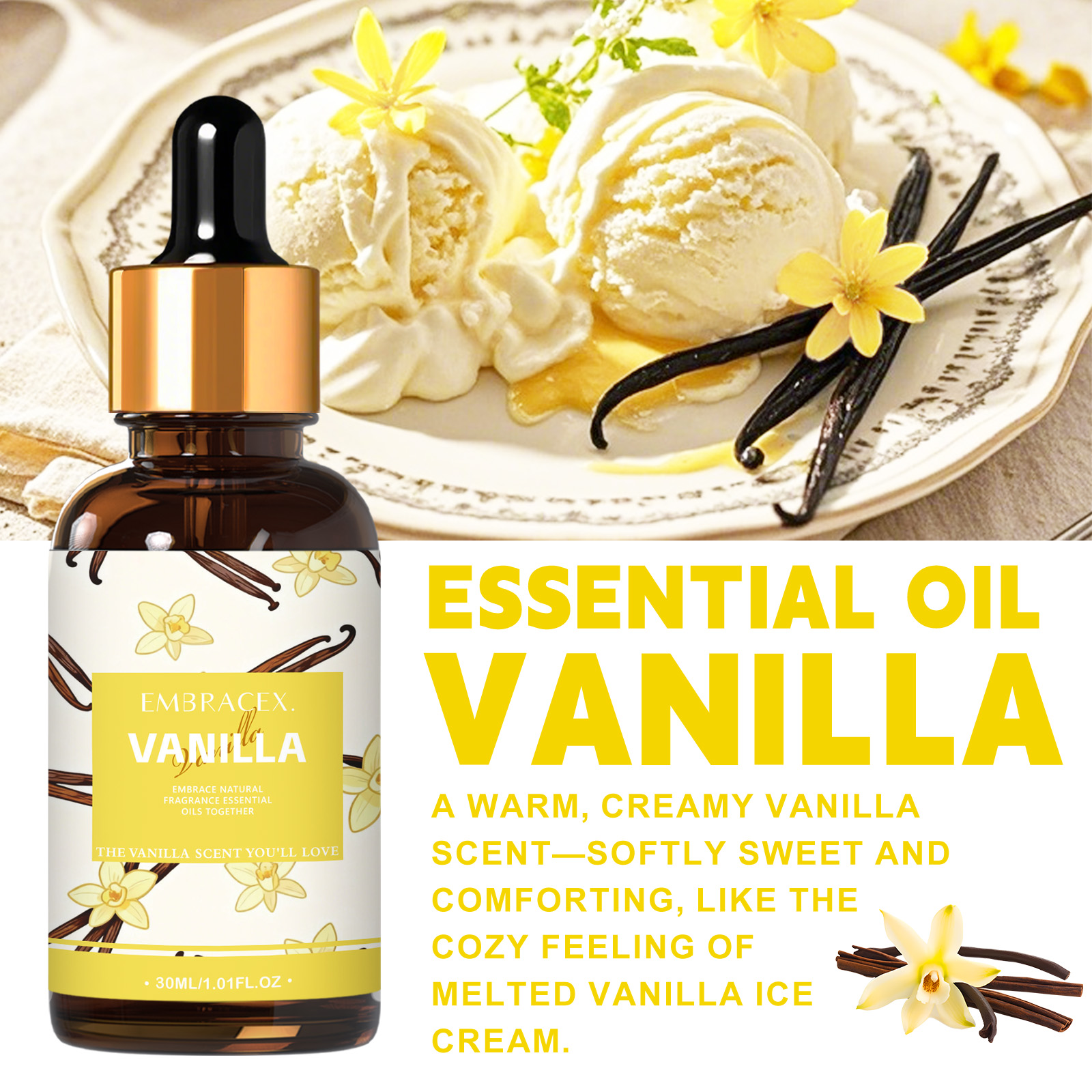 30ml Vanilla Essential Oil Per - Home Fragrance Accessories review and price