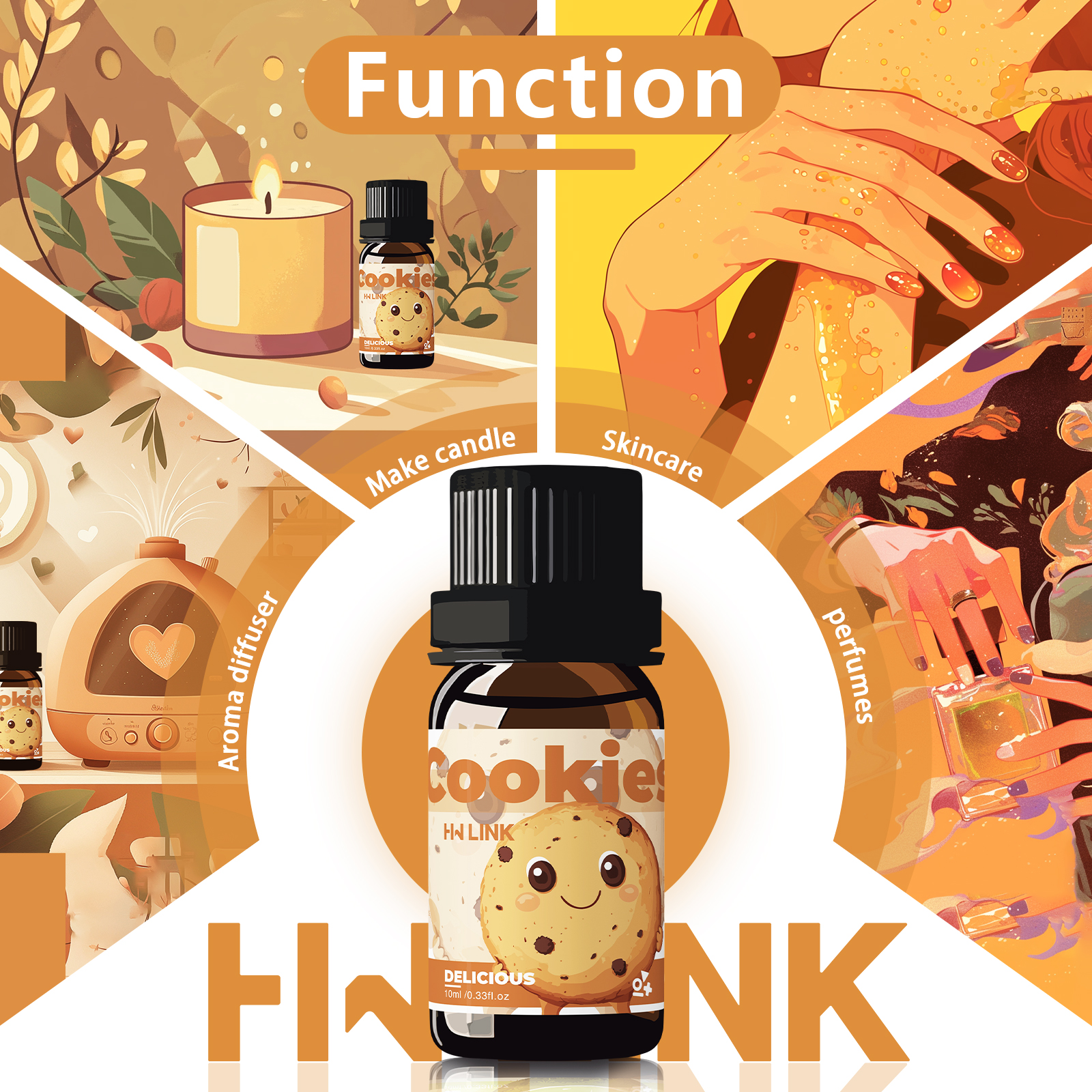 10ml Cookies Essential Oils Pe - Home Fragrance Accessories review and price
