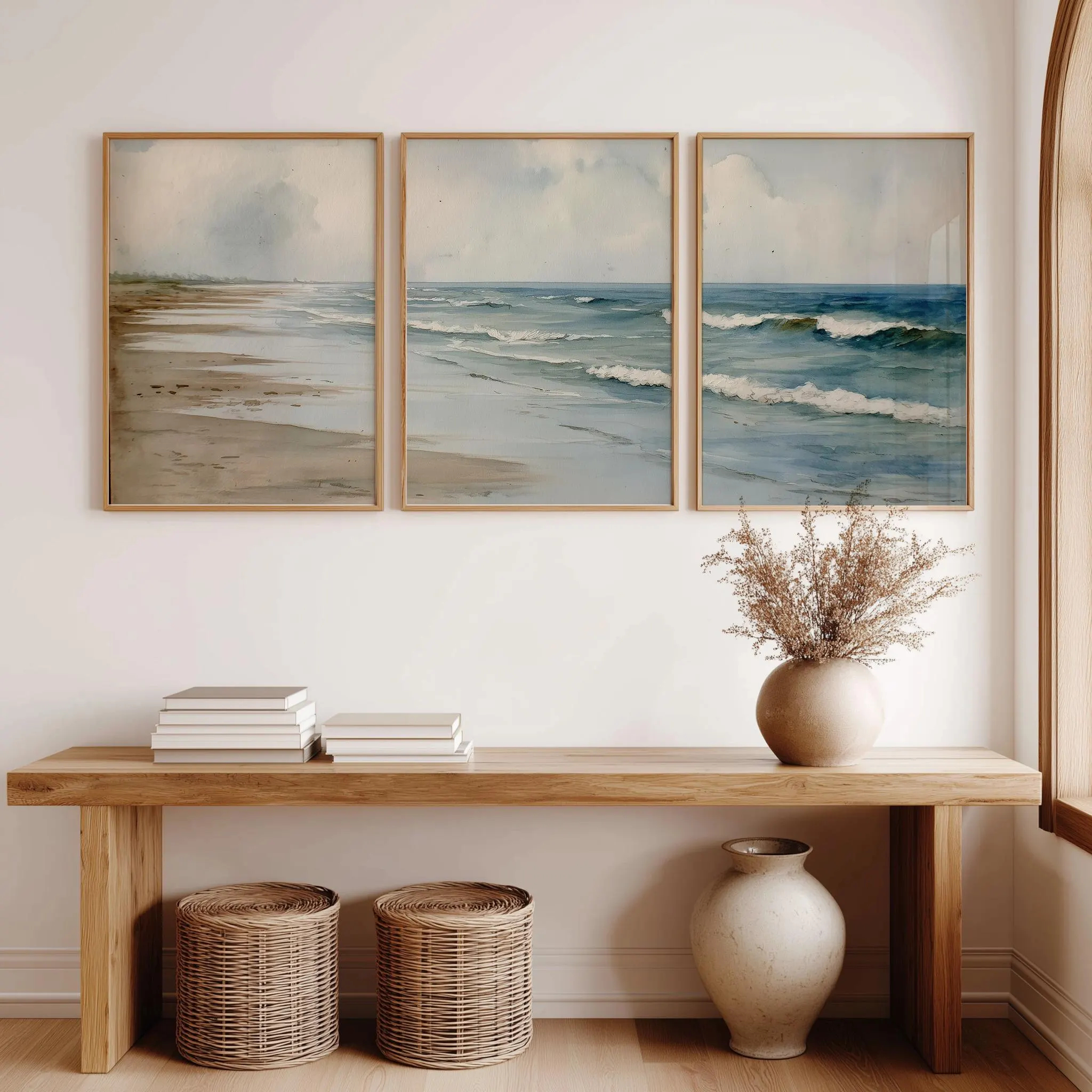 Watercolor Neutral Beach Canva - Home Fragrance Ocean Breeze review and price