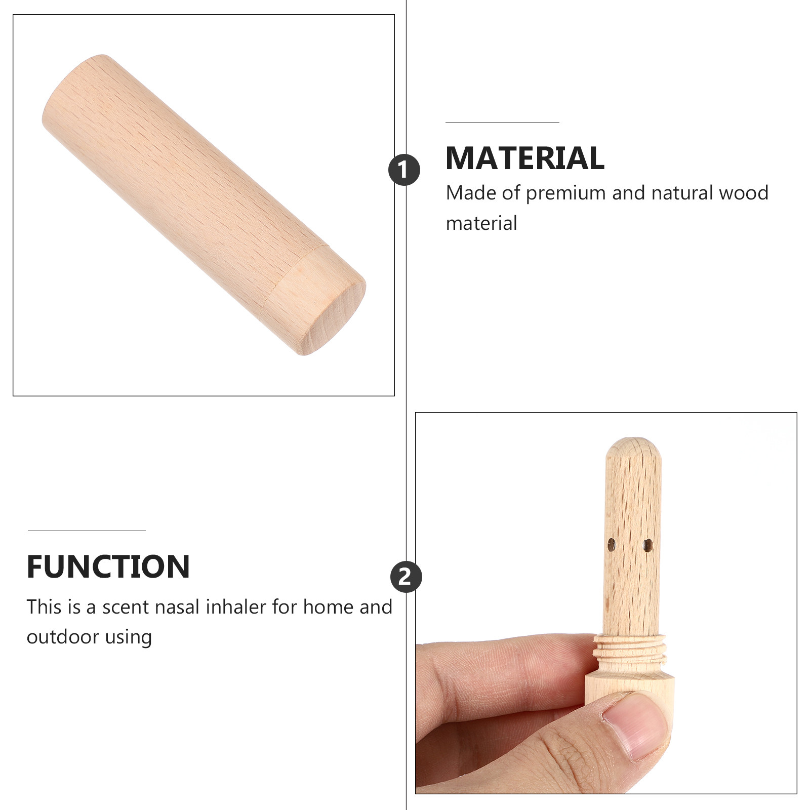 1Pcs Wooden Scent Nasal Inhale - Home Fragrance With Essential Oils review and price