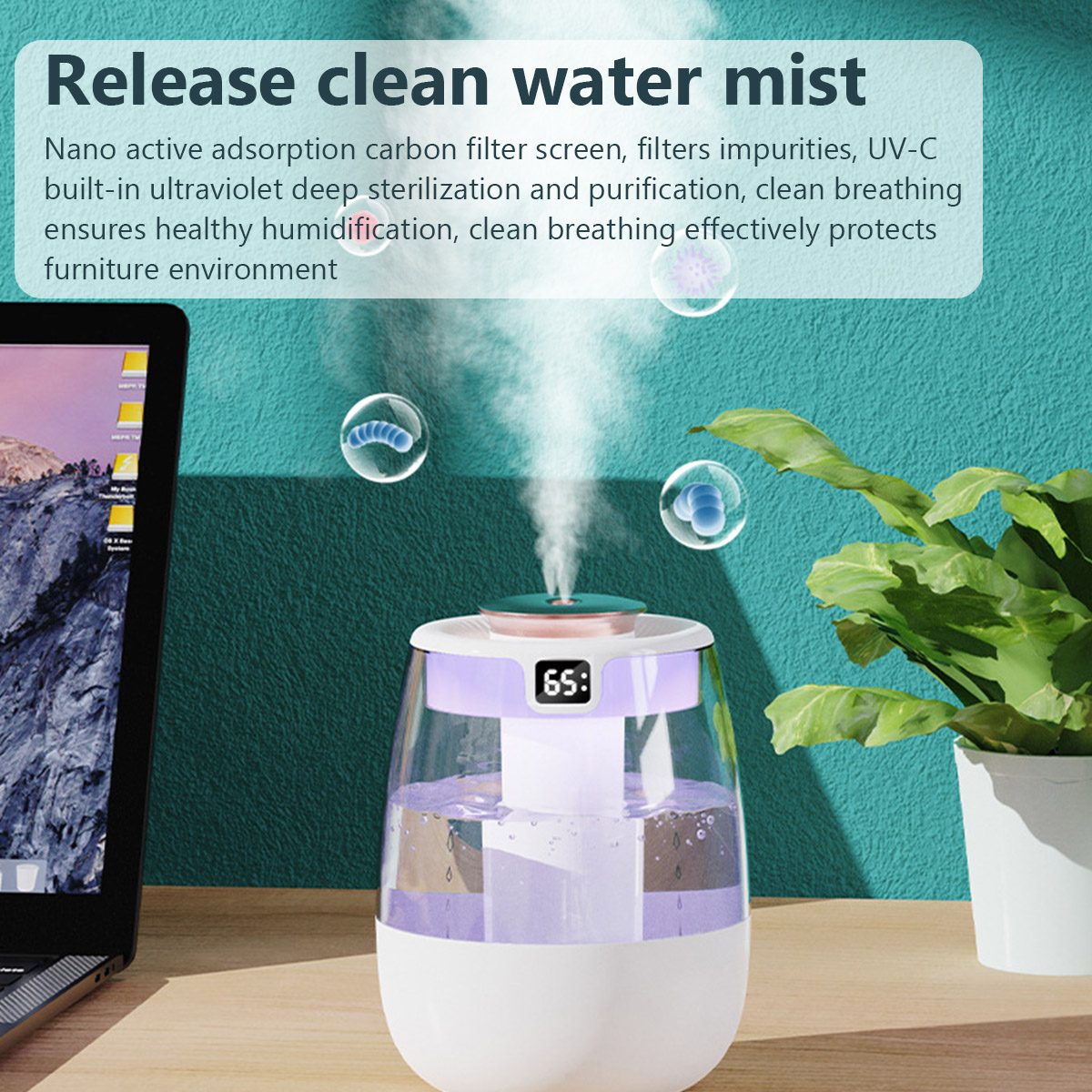 1.3L Air Humidifier Double Spr - Home Fragrance Organic review and price